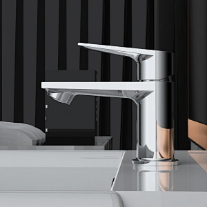 TIEMA Deck Mounted Water Mixer Taps Bathroom Brass Basin Taps